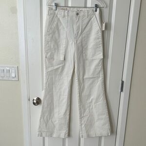 Pilcro Cream Utility Pants